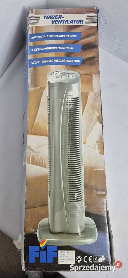 NOWY Wentylator Kolumnowy FiF Medion 50W Timer lubelskie Biłgoraj
