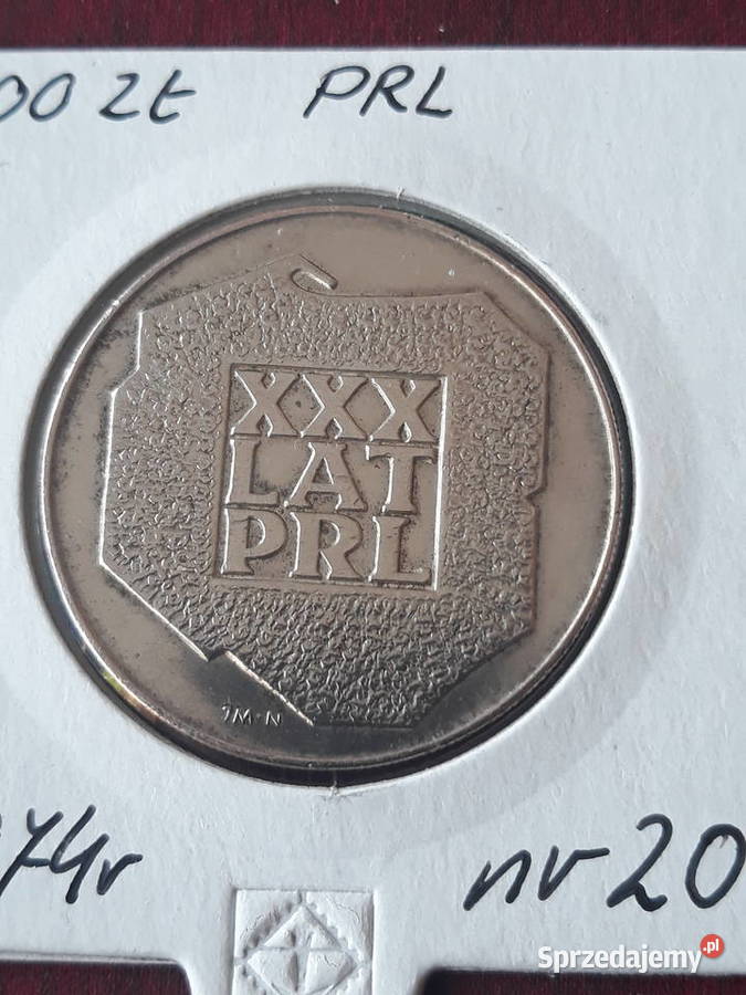 200 XXX Lat PRL 1974 r 20 około mennicze wielkopolskie Konin sprzedam