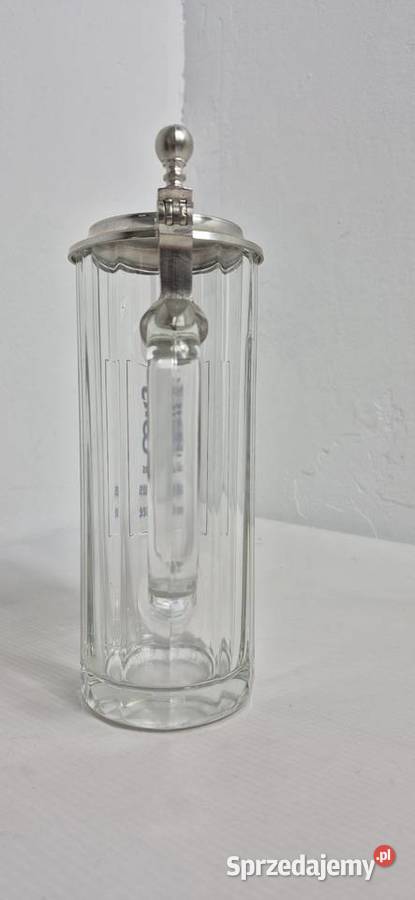 Kolekcjonerski Kufel Tegernsee Szklany z Cynową Biłgoraj