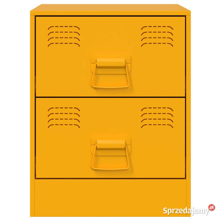 Szafki nocne 2 żółte 345x39x44 stal WM841626 Warszawa