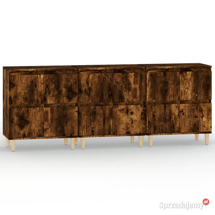 Komody 3 przydymiony dąb 60x35x70 WM3185772 Komody