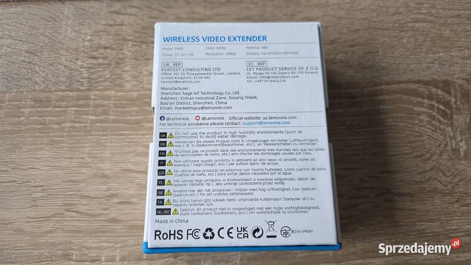 Bezprzewodowe HDMI wireless Lemorele 5GHz 50m łódzkie Łódź