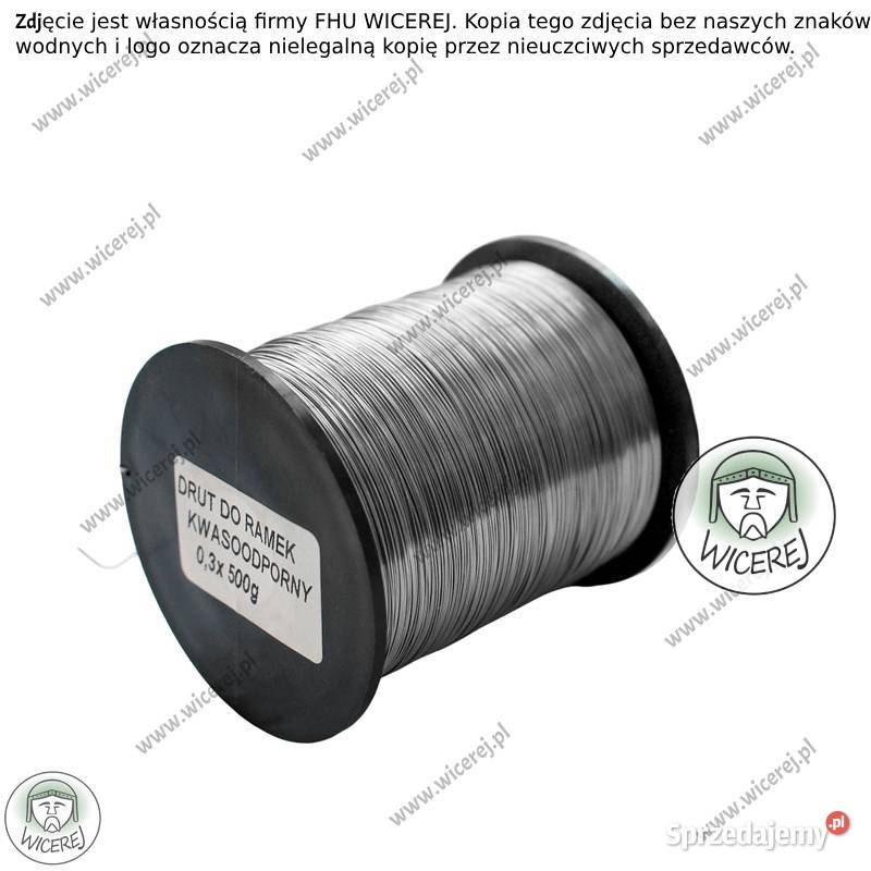 Drut pszczelarski do ramek 03mm 05 Nierdzewny Rolnictwo Jaśliska
