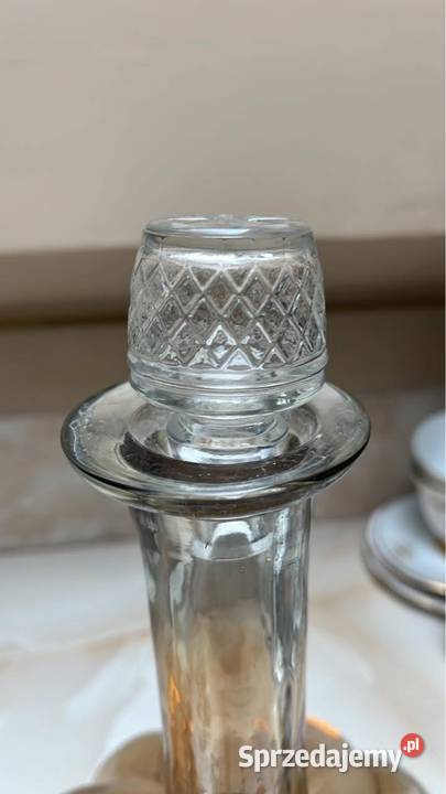 Karafka szkło miodowe opalizowane W kształcie Gdańsk