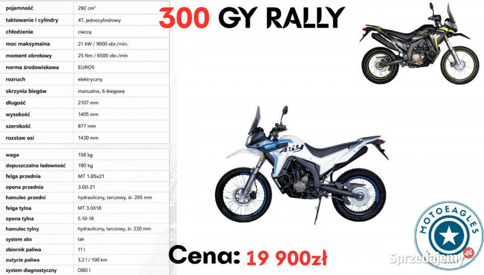 VOGE 300GY RALLY Voge Rally GY 300 Transport wielkopolskie Bicz sprzedam