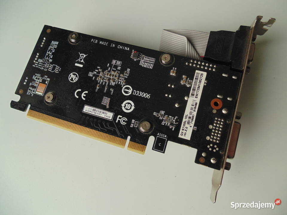 Karta graficzna Gigabyte GeForce GT 710 1GB Low Warszawa