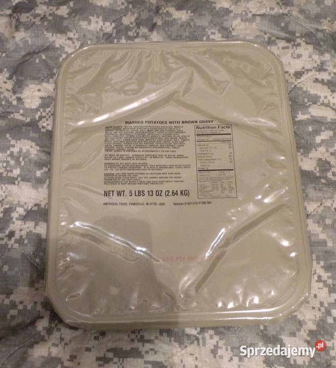 MRE Us Army Tray pack Mashed potatoes Wrocław