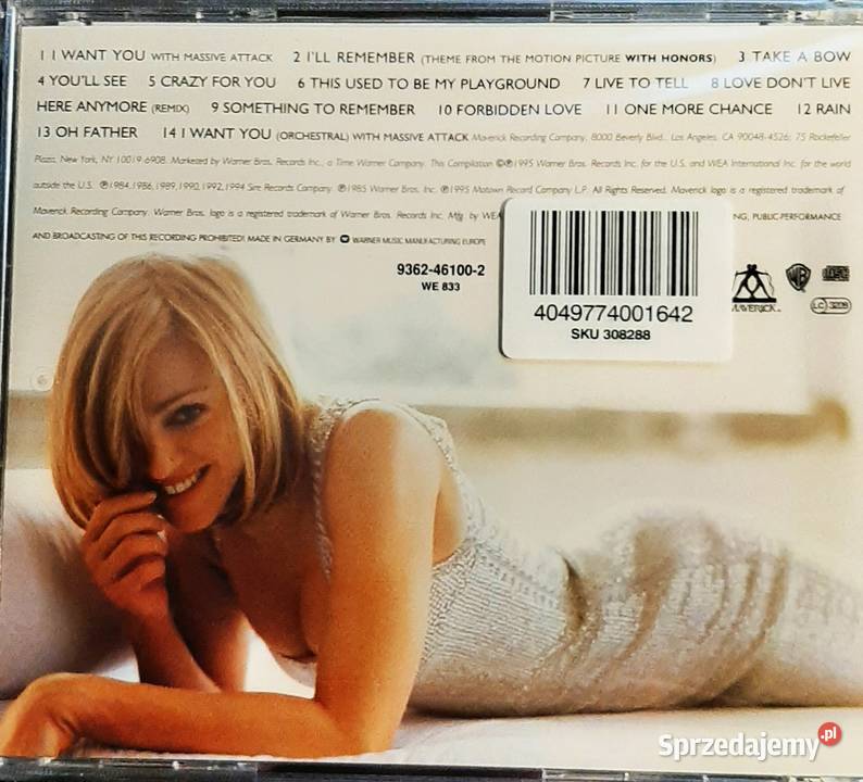 Sprzedam Album CD Madonna Something To Remember Katowice
