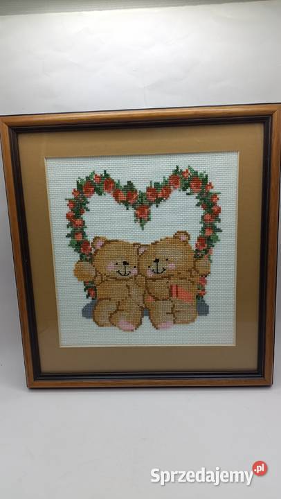 Obraz haft misie z sercem Zamość