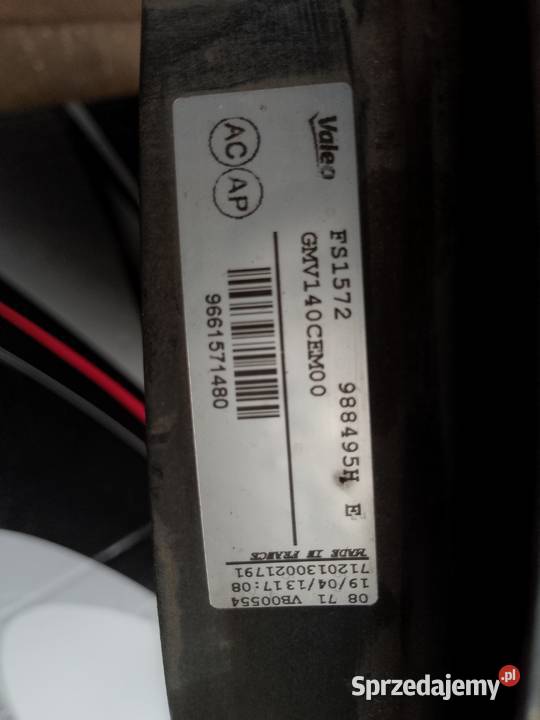 Wentylator chłodnicy citroen peugeot śląskie Myszków