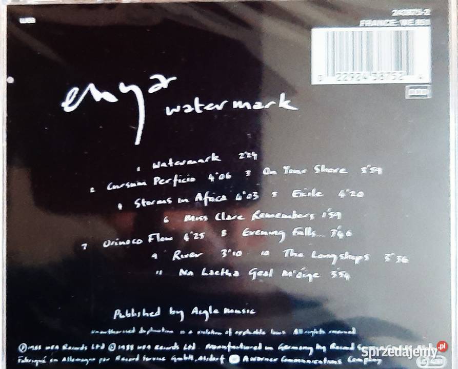 Sprzedam Rewelacyjny Album CD Enya Watermark Katowice