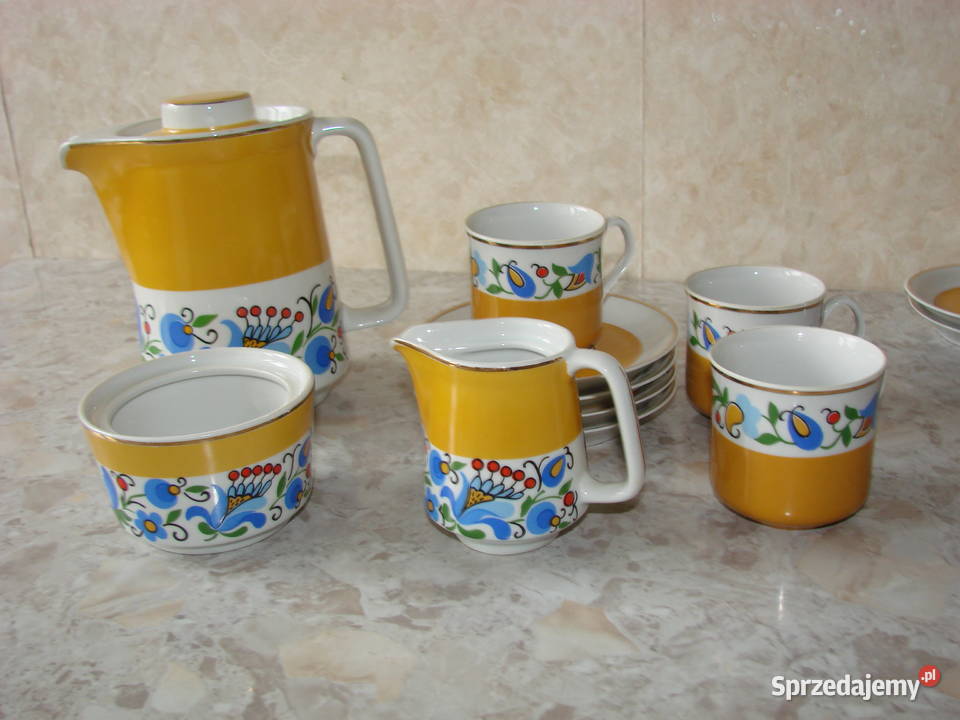 Lubiana wzór kaszubski porcelana PRL Pruszcz Gdański