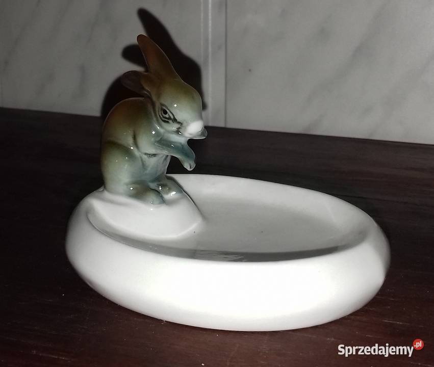 Porcelana Karl Ens paterka z zajączkiem Warszawa
