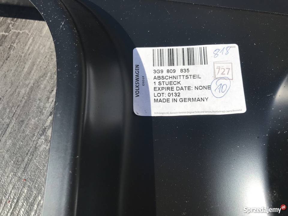 Słupek środkowy lewy VW Passat 3G B8 Kombi Radomsko