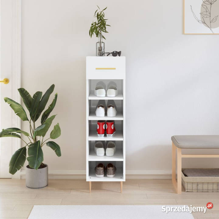 Szafka na buty wysoki połysk biała 30x35x105 Warszawa sprzedam