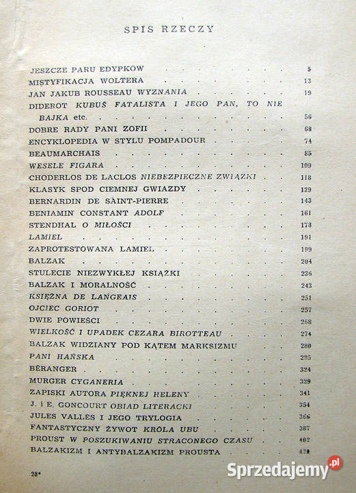 Szkice o literaturze francuskiej tom III Limanowa