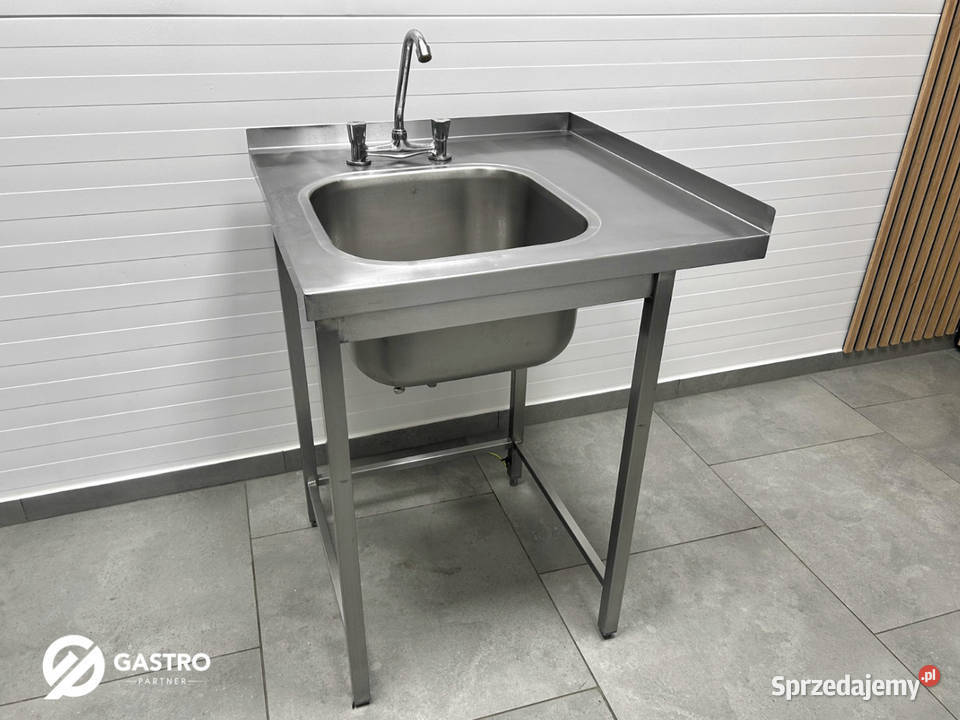 Zlew gastronomiczny narożny 70x70x85 bateria Ostrów Wielkopolski