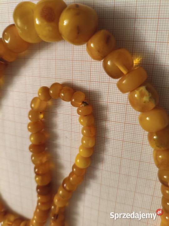 Naszyjnik Bursztyn Vintage amber Rękodzieło Antyki, Sztuka, Kolekcje Białystok