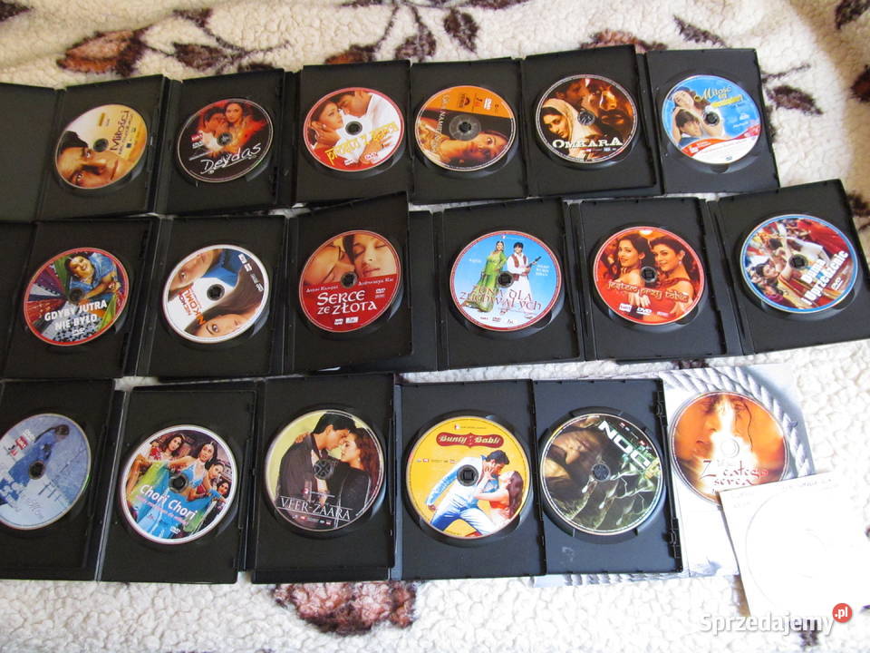 Filmy z Bollywood zestaw 19 płyt dvd z filmami Lublin