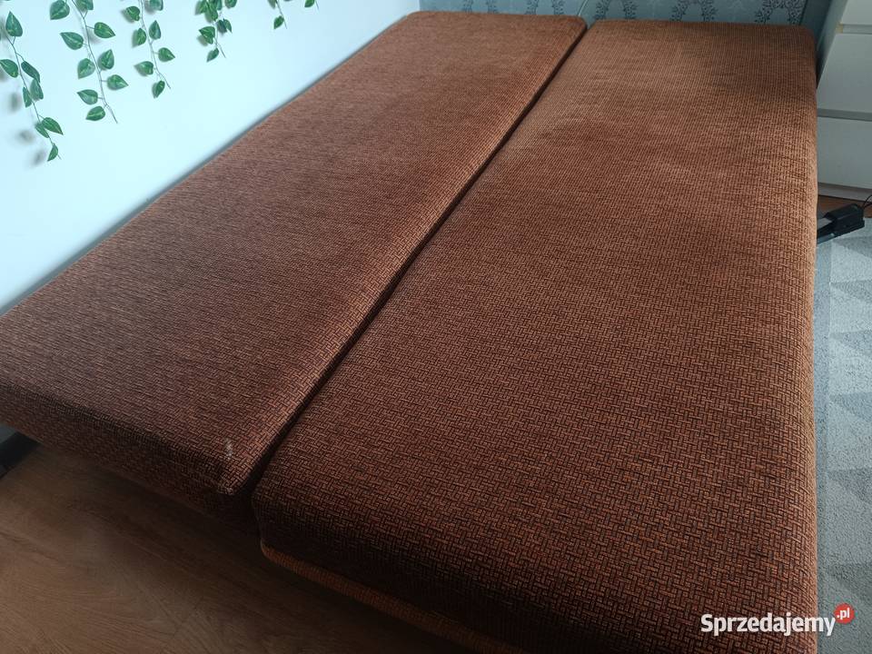 Kanapa sofa rozkładana brązowa śląskie Zabrze