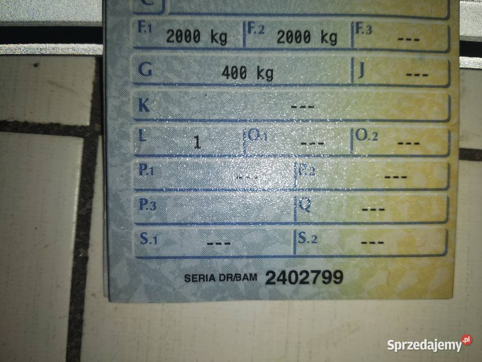 Pozostałości przyczepie ciężarowej 2000 DMC Warszawa sprzedam