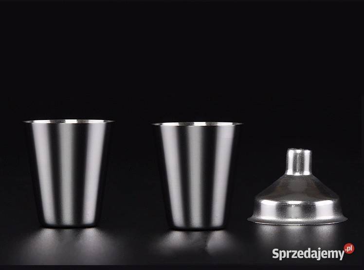 Piersiówka Stalowa Zestaw Prezent Mężczyzny Biżuteria dla Panów Poznań