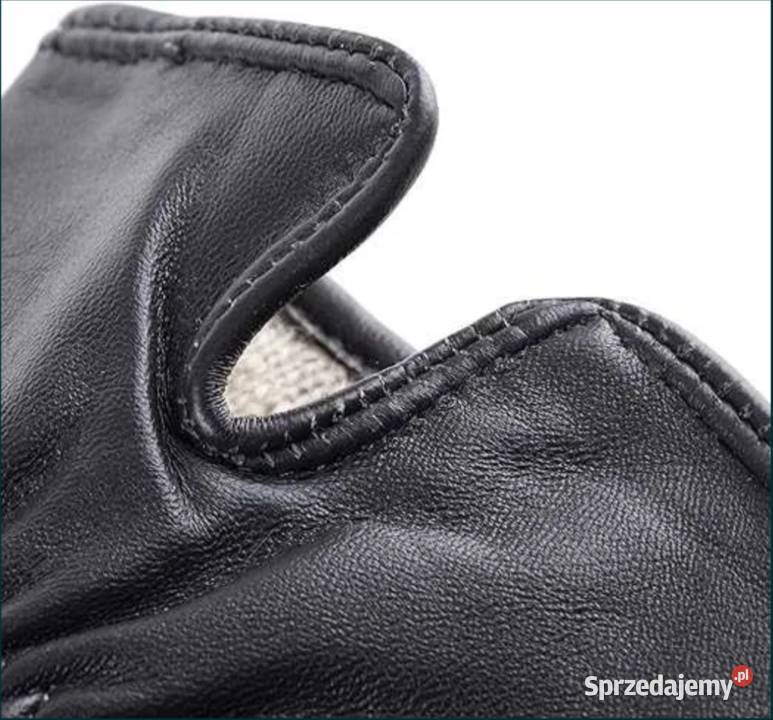 Nowe Włoskie rękawiczki z prawdziwej skóry Poraj