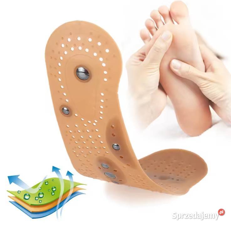 Magnetyczne wkładki do masażu stóp Ząbki