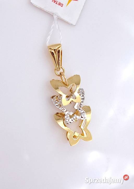 20 Wisiorek Złoty 585 MOTYLE Z1131 złote Poznań