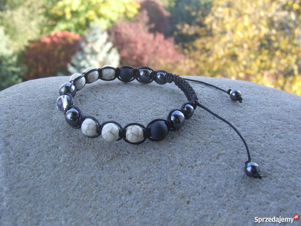 Bransoletka z turkusu białegoturkus Stalowa Wola