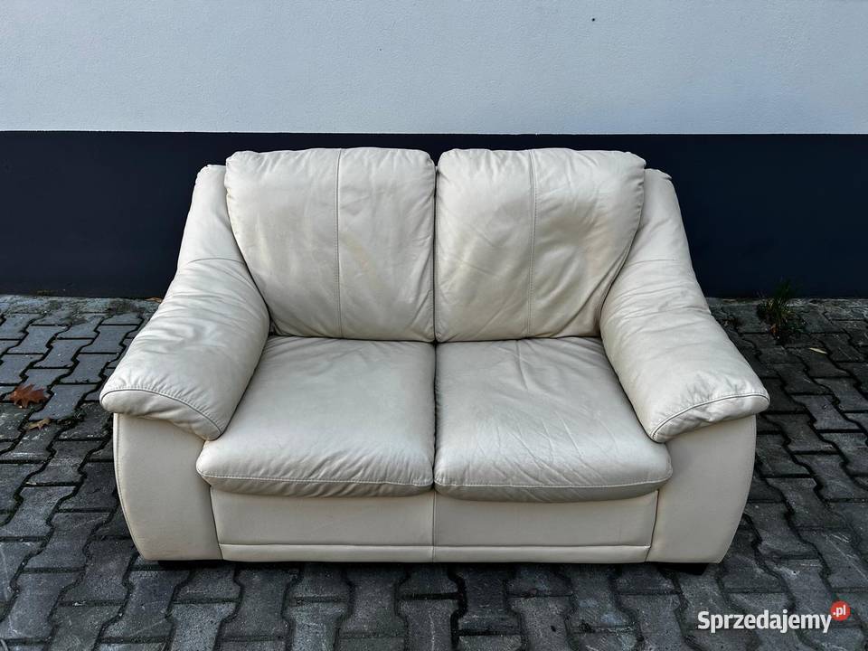 Mega okazja Sofa ze skóry naturalnej