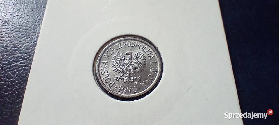 Stare monety 5 groszy 1970 Polska PRL mennicza Lesko