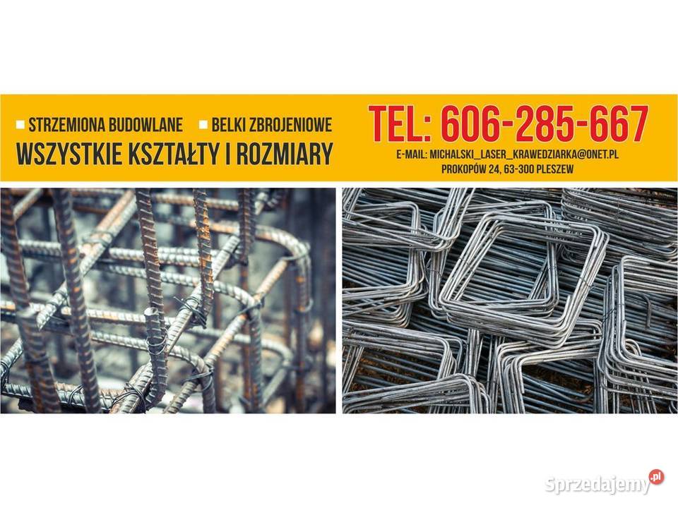 Zbrojenia budowlane belki zbrojeniowe Producent Pleszew