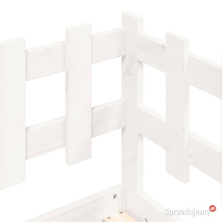 Łóżko dzienne bez materaca białe drewno sosnowe 98cm mazowieckie