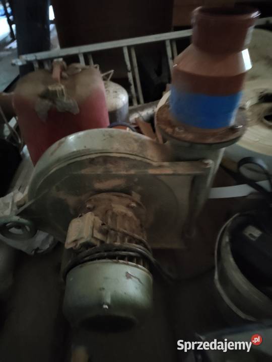 Dmuchawa do zboża paszy potezna plus rury 75kw Strzyżów