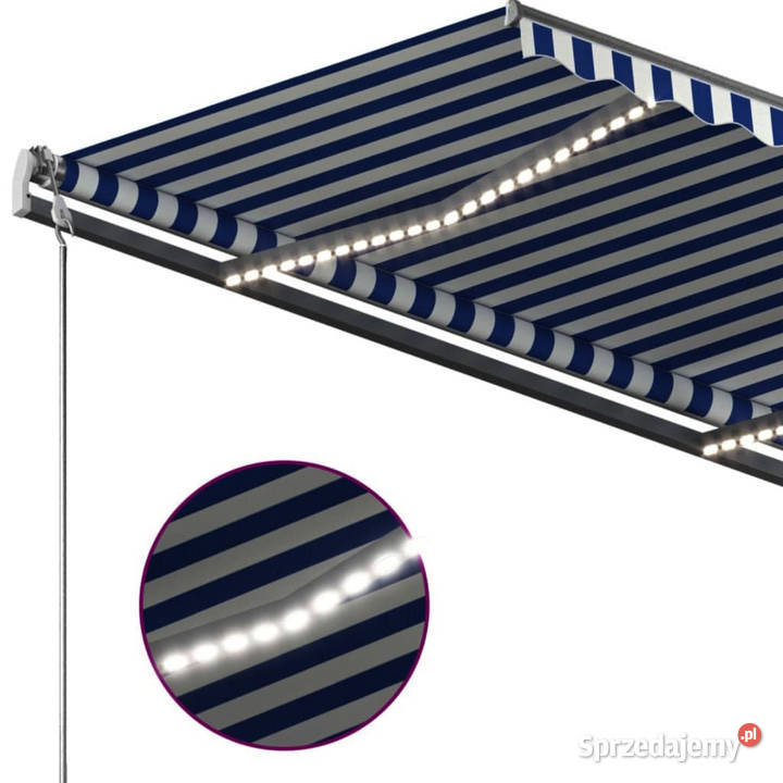 Ręcznie zwijana markiza z LED 350 x 250 Warszawa