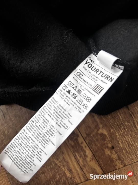 Bluza męska L czarna bluza męska z kapturem Męska Wyszków