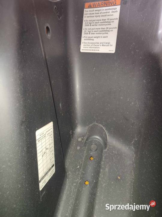 HARLEY KUFRY idealne w kolor OEM 2014 Trzciana sprzedam