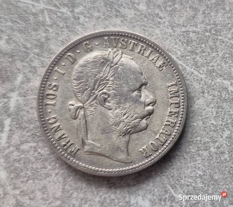 57 AUSTRIA srebro 1 Floren 1891 r Numizmatyka Wola Kruszyńska sprzedam