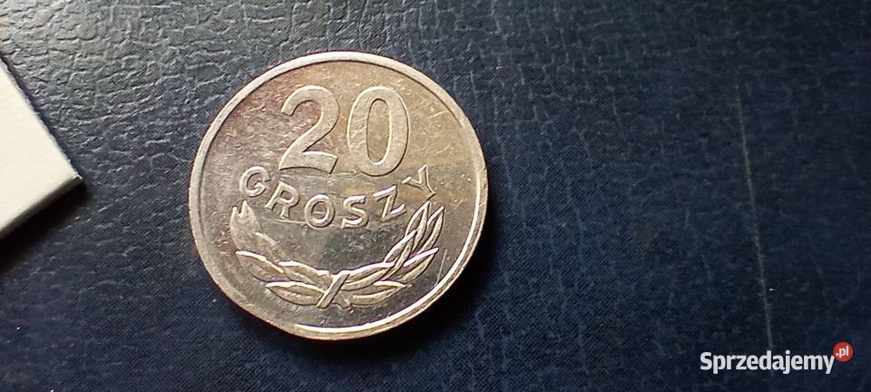 Stare monety 20 groszy 1985 destrukt PRL Polska Lesko