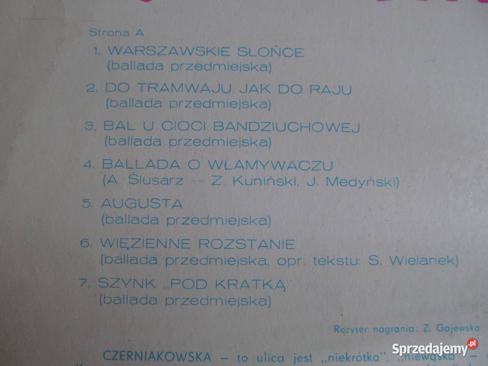 Kapela Czerniakowska zestaw 4 płyt winylowych 1 Lublin