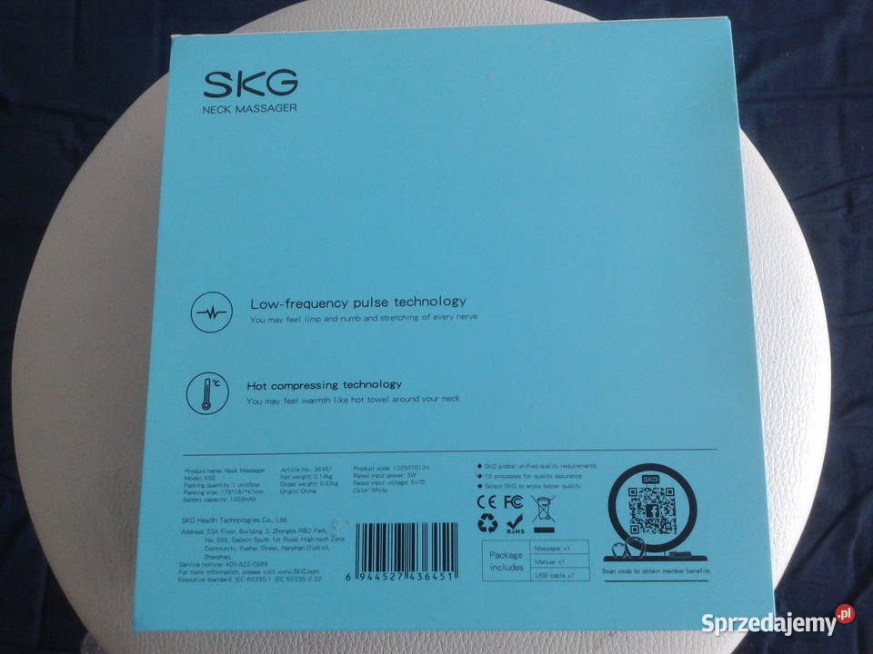 Masaże do szyjikarku firmy SKG K6 Series Kołobrzeg