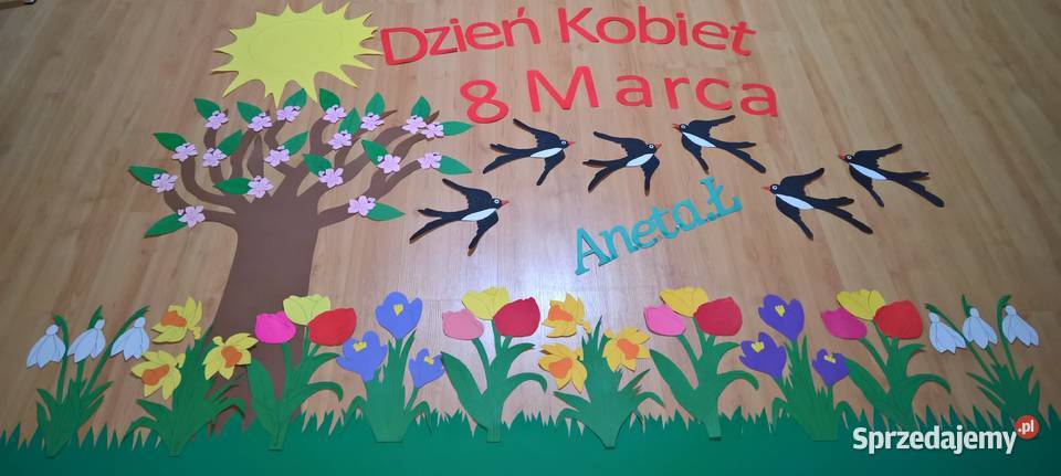 Dekoracje na Dzień Kobiet z brystolu Ryki