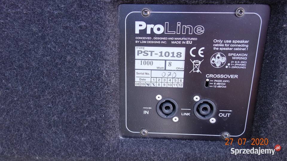 Ldm Pst proline 1018 1000w 8ohm Poddębice