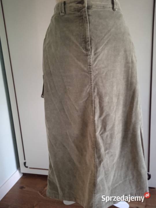 SZTRUKSOWY KOMPLET DAMSKI Z DŁUGĄ SPÓDNICĄ r 40 Rozmiar 40(L) Piła