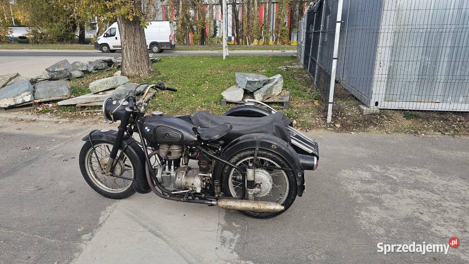 Bmw r 253 motocykl z koszem 1954 Wrocław sprzedam