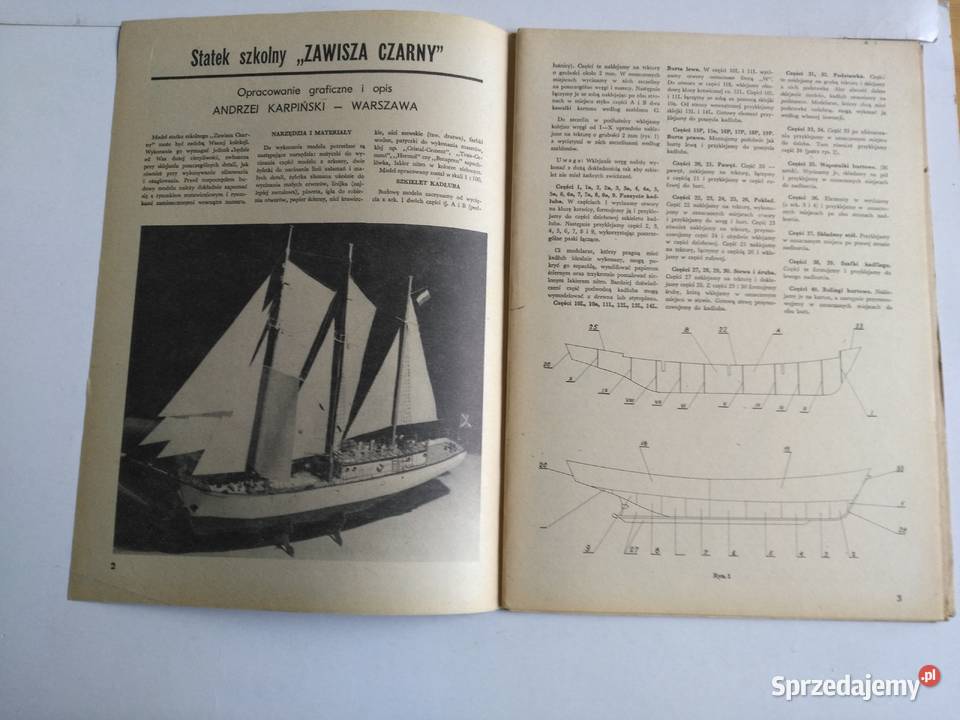 Mały Modelarz 61984 Statek szkolny Zawisza