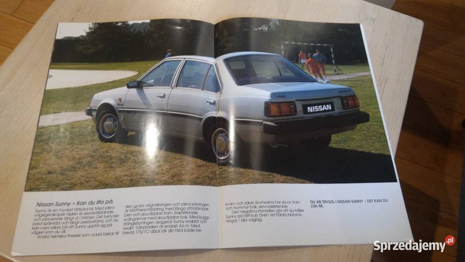 Nissan Sunny prospekt 1984 Pabianice