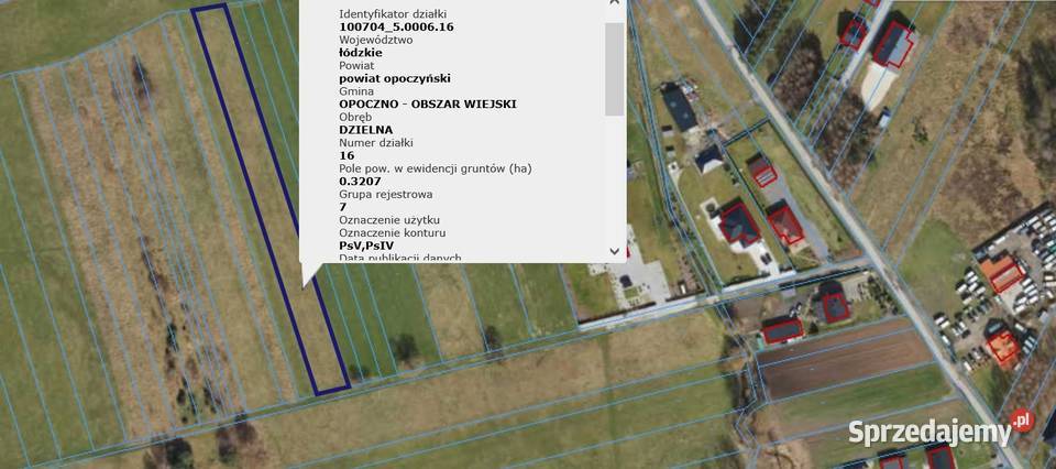 Sprzedam działkę Opoczno Różanna Dzielna 55zł/m2