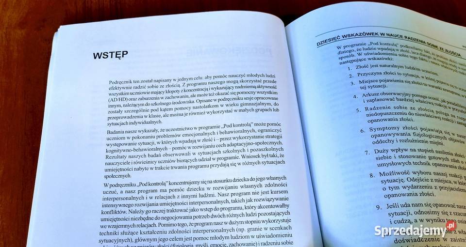 Pod kontrolą program uczenia nastolatków metod Rok wydania 2004 Gdańsk